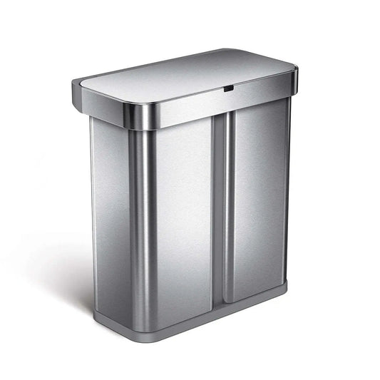 ⭐⭐⭐⭐⭐58L Dual Compartment Sensor Trash Can