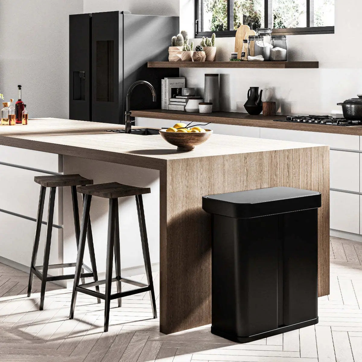 The Future of Kitchen Convenience – Dual Compartment Induction Waste Bin