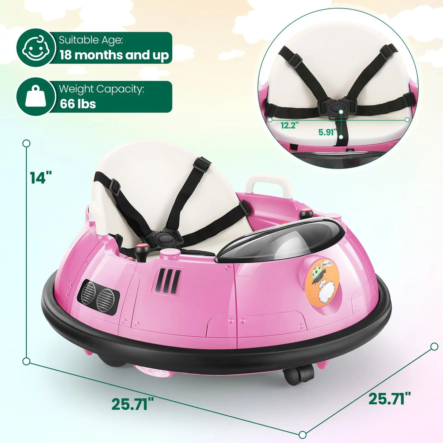 🔥Kids Bumper Car with Remote Control