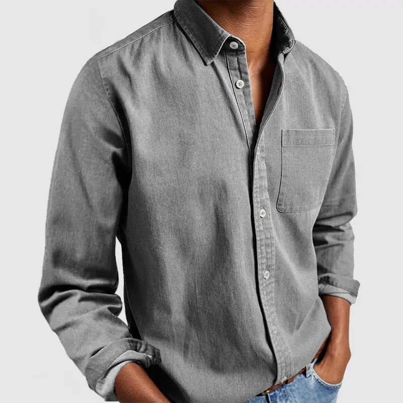 🔥Christmas Sale🔥 Gentleman's Casual Cotton Basic Shirt