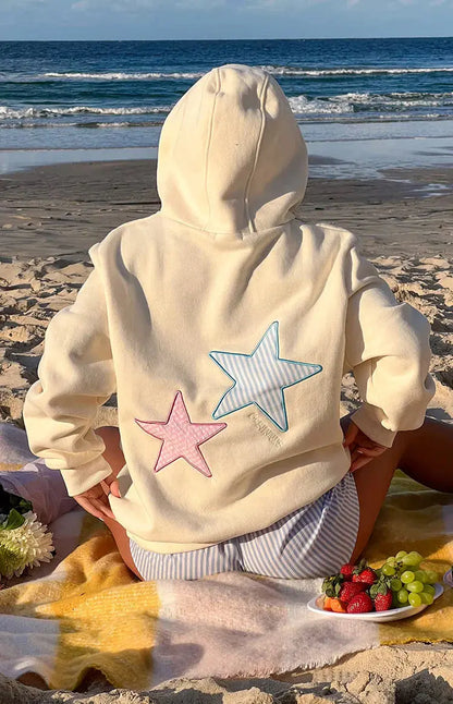 Cream Star Graphic Hoodie