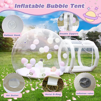 🎁Christmas Sale🎁 Kids Inflatable Bubble House Dome with 750W Air Blower